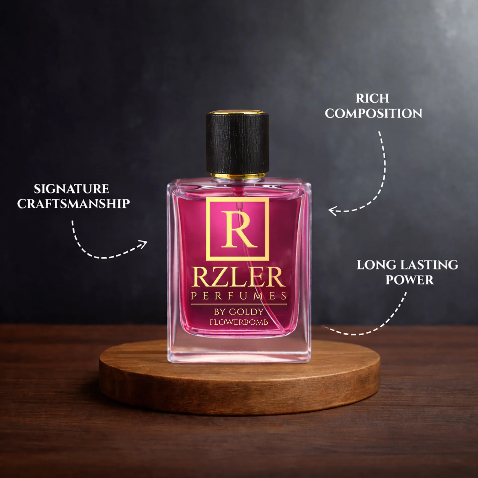RZLER Flowerbomb Perfume for Women – 50 ml | Jasmine, Patchouli & Vanilla | Long Lasting Oriental Floral Fragrance - Image 3