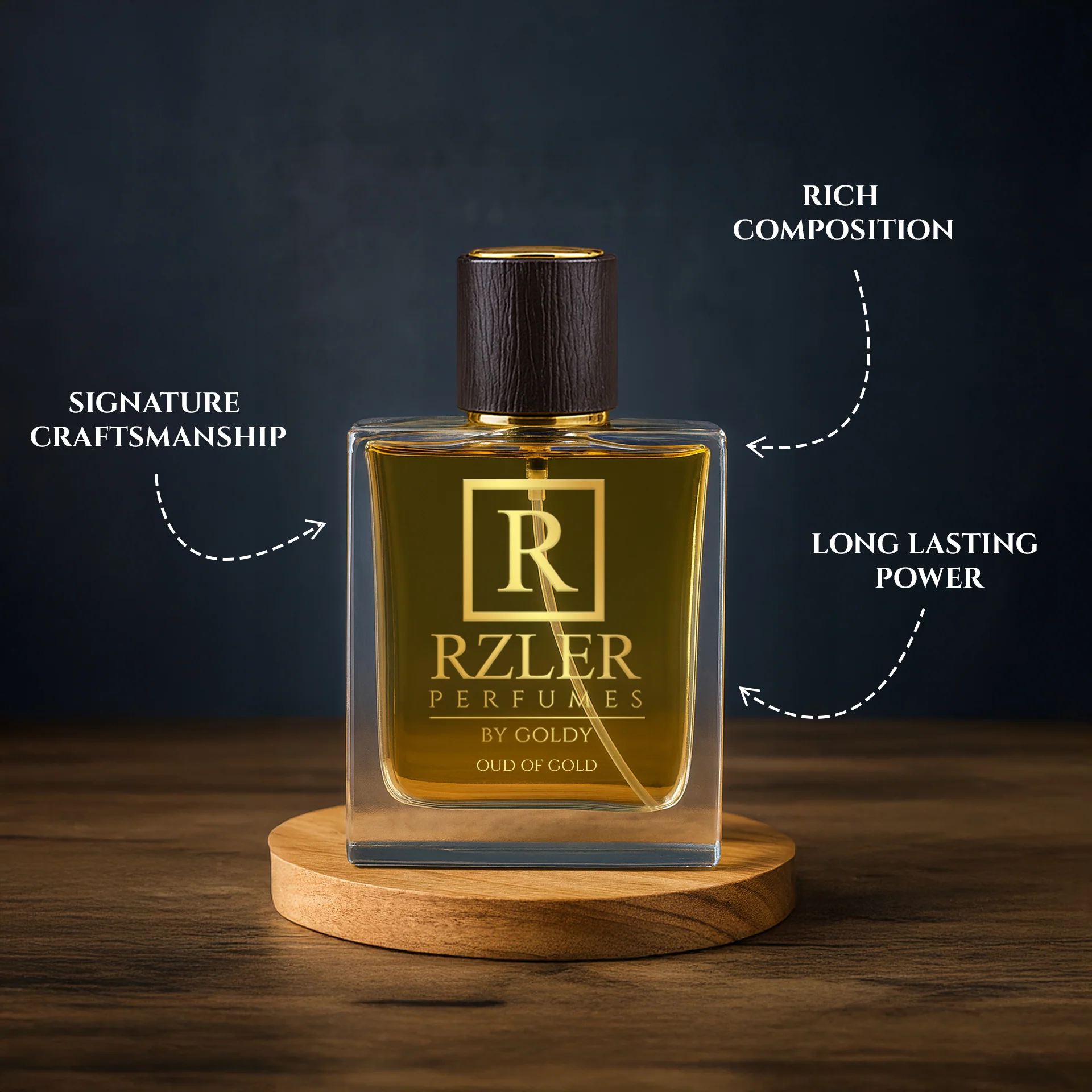 Oud of Gold– Best Oud Perfume for Men with Agarwood, Vanilla & Sandalwood | RZLER 50ml - Image 3